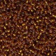 Miyuki rocailles Perlen 11/0 - Dark topaz silver lined 11-5